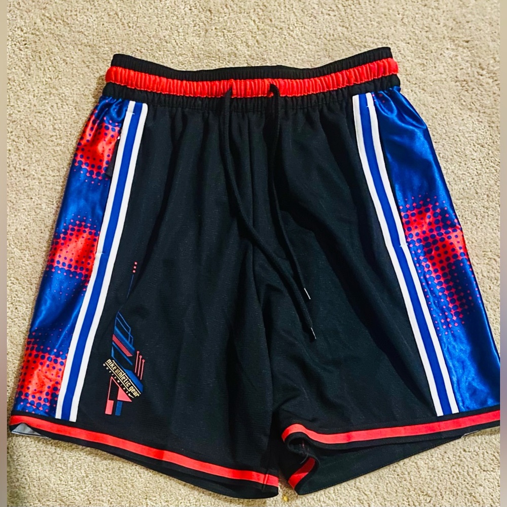 Nike Black Basketball Shorts with Bold 90s Design